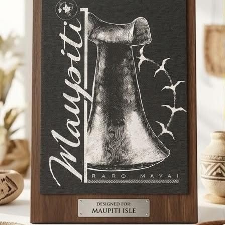 Visuel Maupiti encadré, herminette to'i